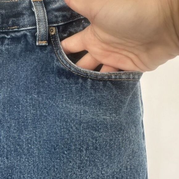 L.L. Bean Double L Faded Jeans Original Fit Size 14 Mom Jeans Hi Rise Medium Was - Picture 5 of 11